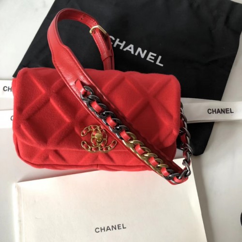 Chanel 19 Bodypack AS1163 rosso