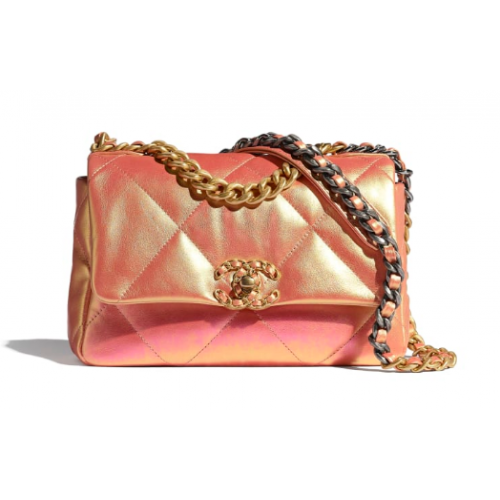 Borsa con patta Chanel 19 AS1160 Rosa