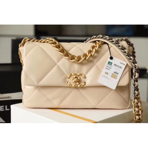 Borsa con patta Chanel 19 AS1161 Beige