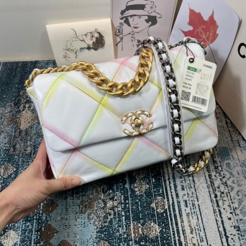 Borsa Chanel 19 con pattina AS1161 linea White&Rainbow
