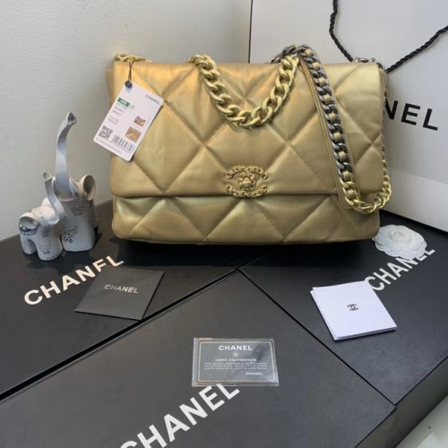 Chanel 19 borsa con patta AS1161 oro