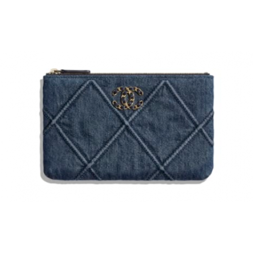 Chanel 19 bagaglio a mano piccolo AP1059 blu