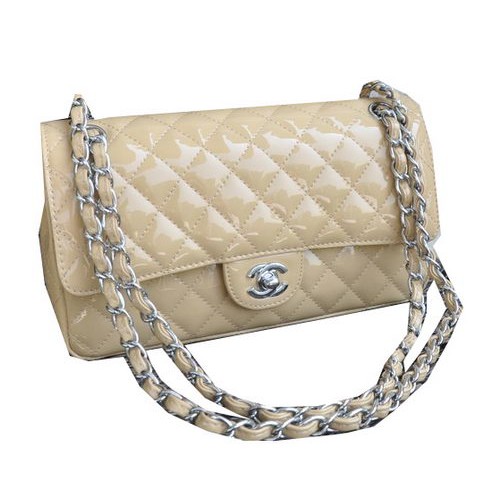 Borsa Chanel 2.55 Series Pelle di montone albicocca CHA1112 Argento