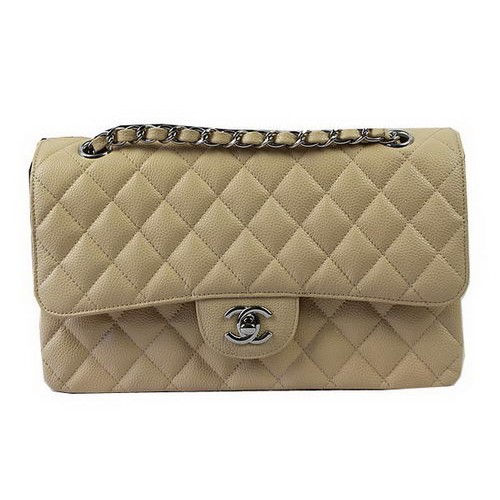 Borse Chanel Serie 2.55 Albicocca Modello Cannage Pelle CFA1112 Argento
