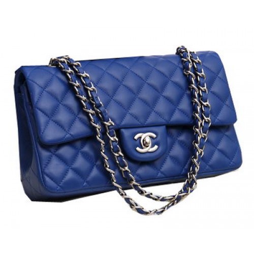 Borse Chanel Serie 2.55 Pelle di agnello originale CFA1112 Blu