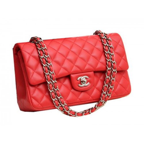 Borse Chanel serie 2.55 Pelle di agnello originale CFA1112 Rosso