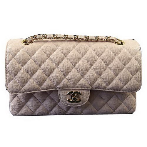 Borse Chanel serie 2.55 Pelle rosa modello Cannage CFA1112 oro