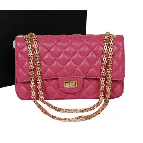 Chanel Borsa con patta serie 2.55 A226 Pelle di pecora rosa oro
