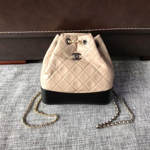 Chanel 2018 Zaino in pelle di vitello originale 81229 Cammello