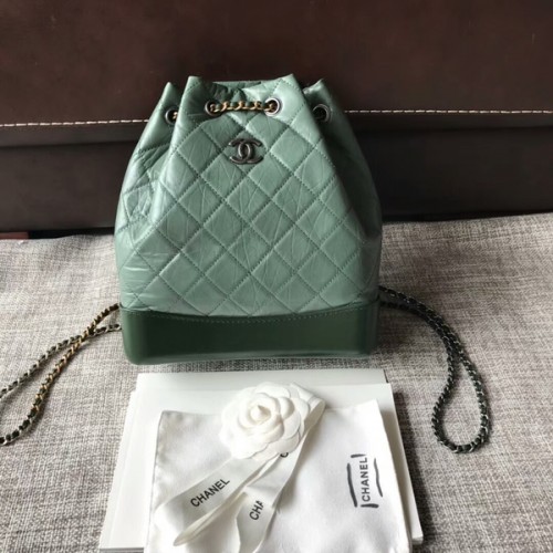 Chanel 2018 Zaino in pelle di vitello originale 81229 verde