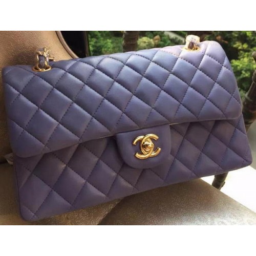 Chanel 2.55 Series Flap Bag Lavanda Pelle originale A01112 Oro