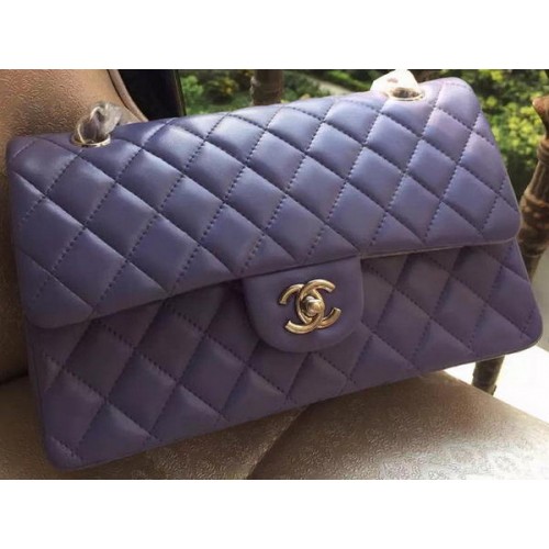 Chanel 2.55 Series Flap Bag Lavanda Pelle originale A01112 Argento