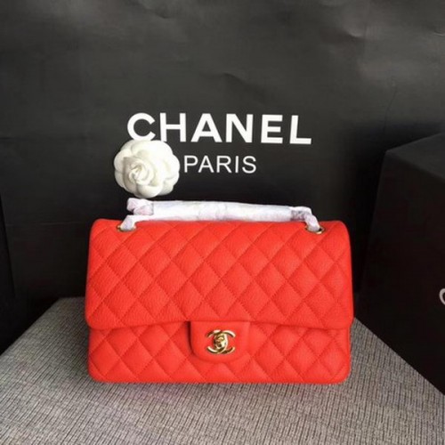 Borse con patta Chanel serie 2.55 pelle di daino originale A1112 rosso