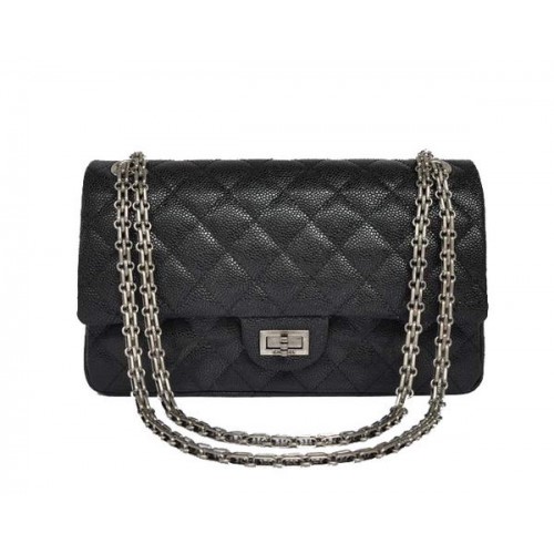 Chanel A30226 Borsa classica con patta Cannage nera