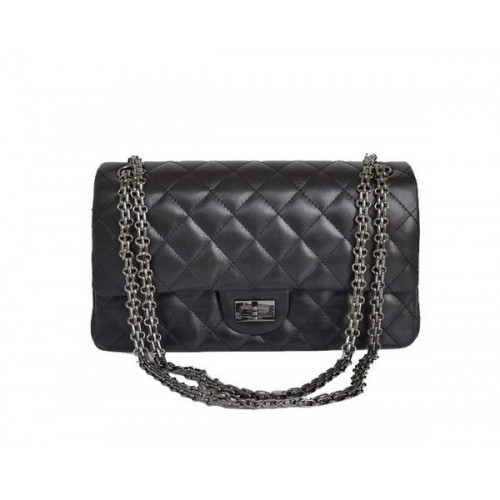 Chanel A30226 Borsa classica con patta Clafskin nera