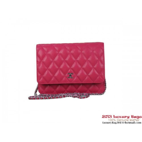 Chanel A33814 Mini borsa con patta in pelle Cannage originale rosa
