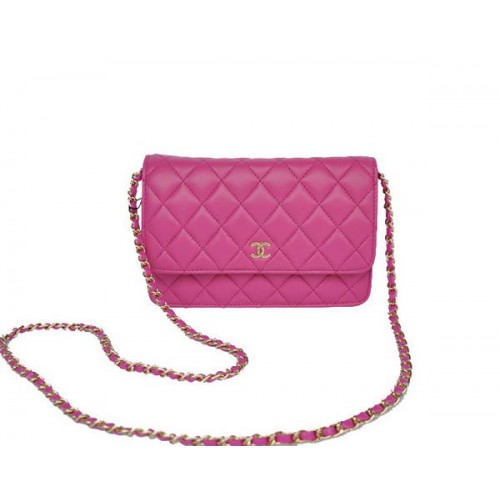 New Color Chanel A33814 Borsa con patta in pelle di montone rosa oro