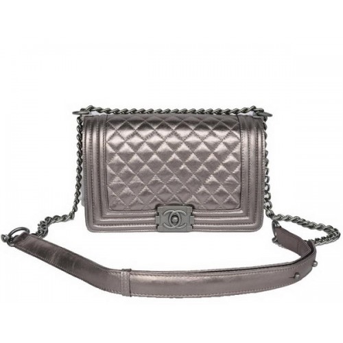 acquista a buon mercato Chanel A67086 Antique Le Boy Flap Borsa a tracolla argento