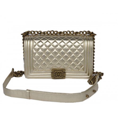 Hot Style Chanel A67086 Light Gold Le Boy Flap Borsa a tracolla Bronzo