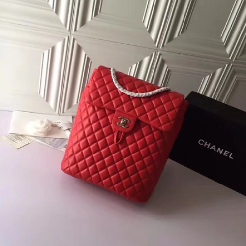 Zaino Chanel Pelle di montone originale 91122 Rosso