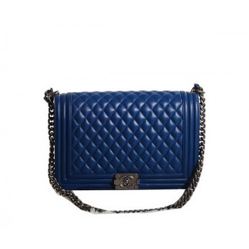 Chanel Boy Flap Borsa a Spalla in Pelle Originale A67087 Blu