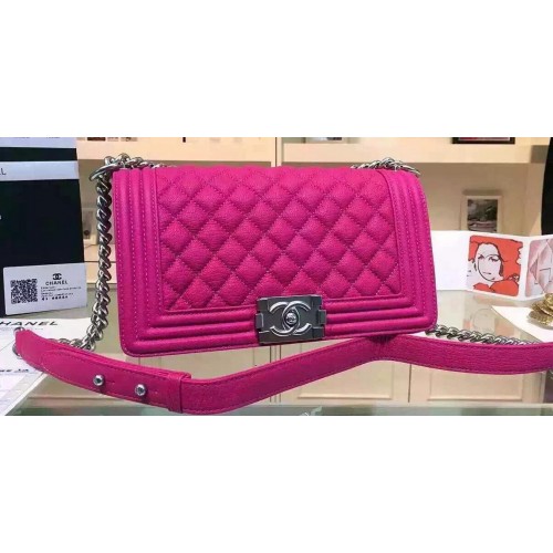 Chanel Boy Flap Borse a tracolla in pelle di cervo A67086 rosa