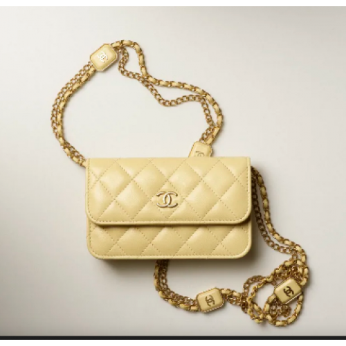 Chanel POCHETTE CON CATENA AP2929 Giallo Chiaro