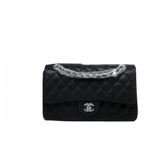 Chanel Classic Flap Bag 2.55 Series Original Suede Cannage Pattern CHA1112 Nero