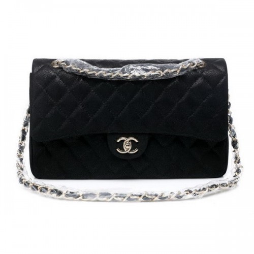 Chanel Classic Flap Bag Modello Cannage CHA1113 Nero