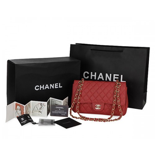 Chanel Classic Flap Bag Modello Cannage CHA1113 Rosso