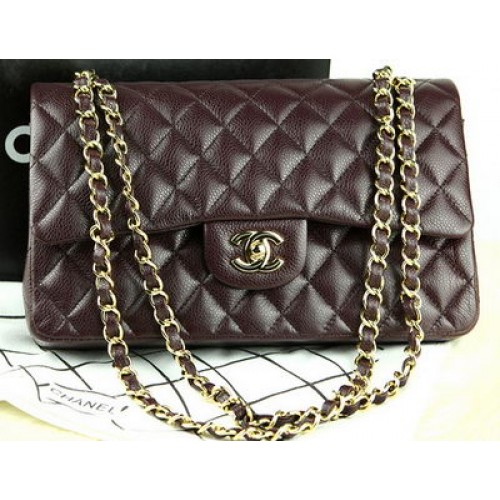 Chanel Classic Flap Bag Original Cannage Pattern A36097 Borgogna