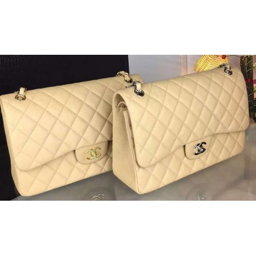 Chanel Classic Flap Bag Original Cannage Patterns A1119 Albicocca