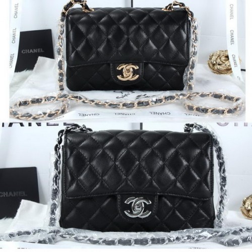 Chanel Classic Flap Borse in pelle di montone A1116 nero