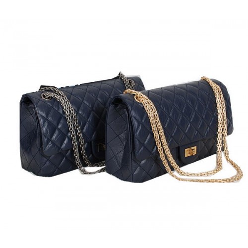 Borse a spalla Chanel Classic Flap A226 Pelle di pecora originale blu