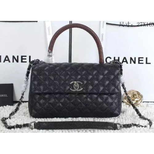 Chanel Classic Top Handle Bag Modello Cannage A92991 Rosso