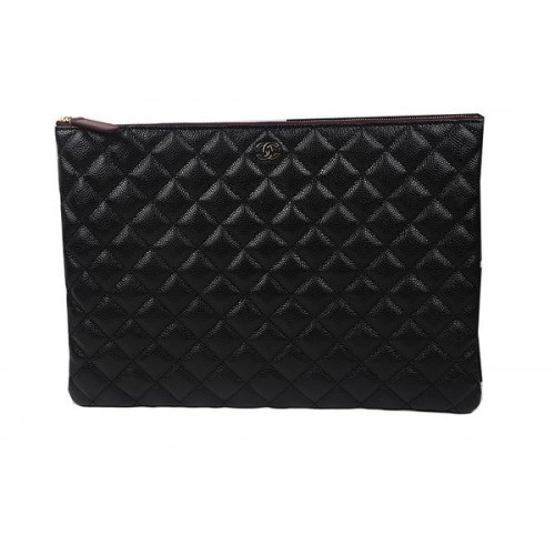 Pochette Chanel Nera Originale Modello Cannage A69254 A69253 A69252 Oro