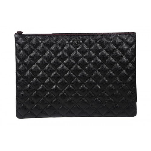 Pochette Chanel Nera Originale Modello Cannage A69254 A69253 A69252 Argento