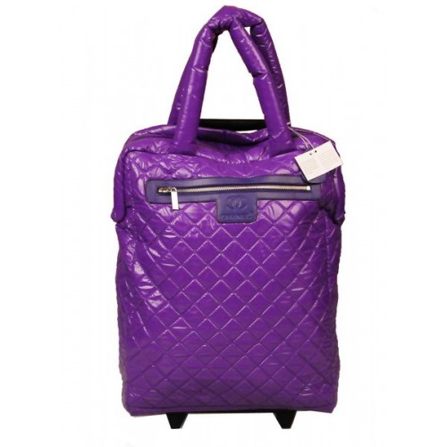 Chanel CoCo Cocoon Trolley in nylon trapuntato A47204 Hyacinthine