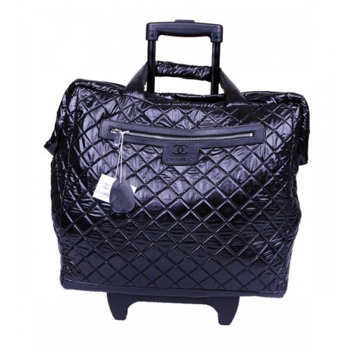 Trolley in nylon trapuntato Chanel CoCo Cocoon A47205 nero