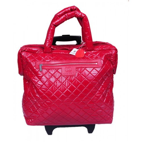 Chanel CoCo Cocoon Trolley in nylon trapuntato A47205 Rosso