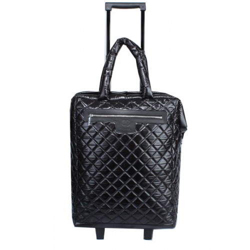 Trolley in nylon trapuntato Chanel CoCo Cocoon A90184 nero