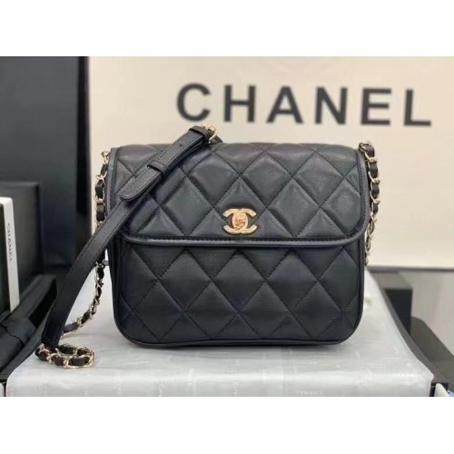 Chanel Borsa a tracolla in pelle originale AS2447 nera