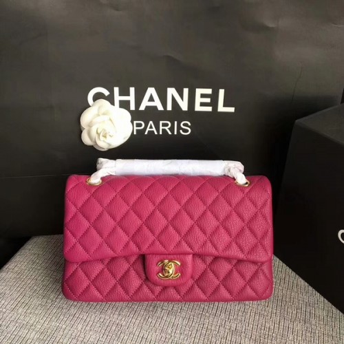 Borse a tracolla con patta Chanel Pelle di daino originale CF1112 rosa