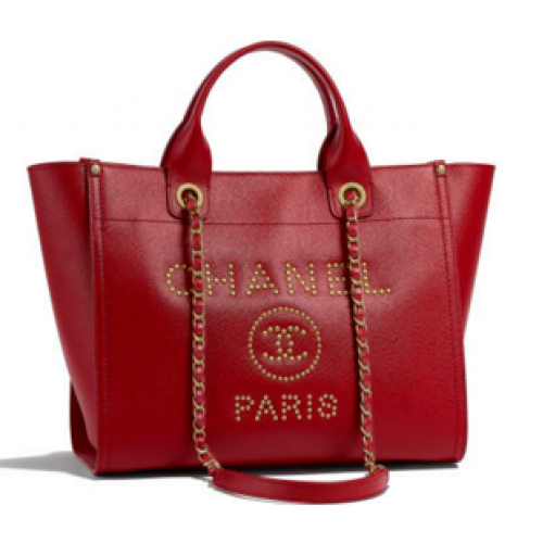 Chanel pelle di vitello granulata metallo tono oro A57069 bordeaux