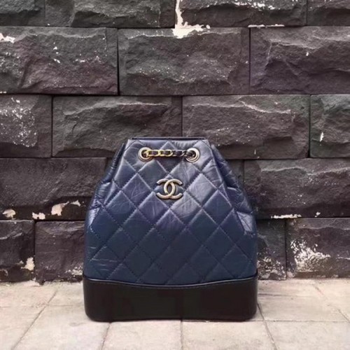 Chanel Hobo Bag Originale Pelle Di Pecora A92994 Blu