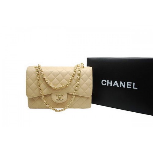 Borsa Chanel Jumbo Double Flaps Albicocca Original Caviar Leather A36097 Oro