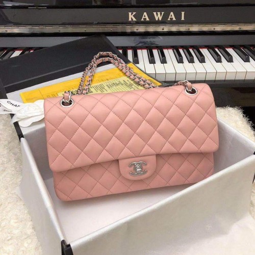 Borse Chanel Jumbo a doppia patta Pelle di montone originale Rosa A36097 Oro
