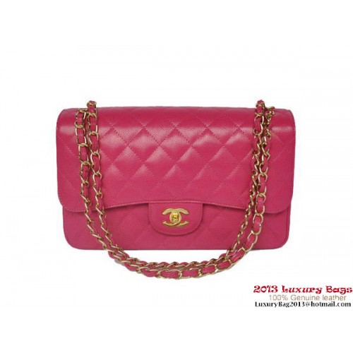 Chanel Jumbo Quilted Classic Cannage Patterns Flap Bag A58600 oro rosa