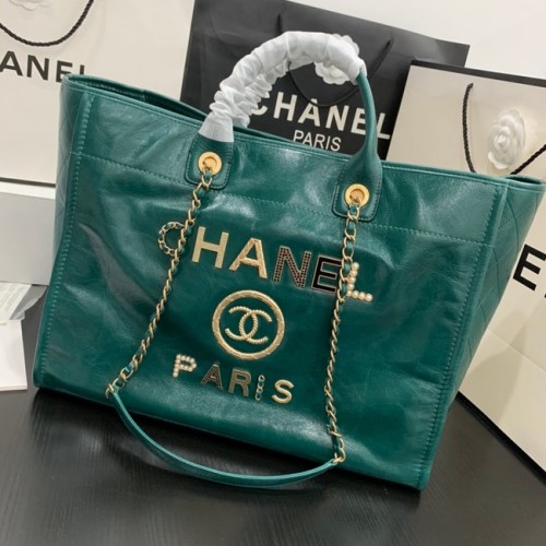 Chanel BORSA SHOPPING GRANDE A66941 verde