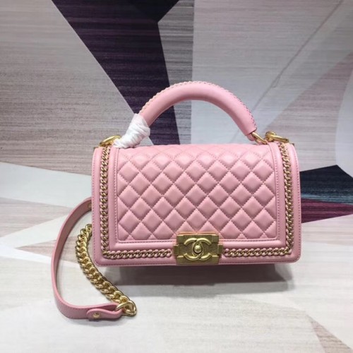 Chanel Leboy Original Borsa a tracolla in pelle H67086 oro rosa -Tone metallo